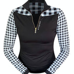 Novella Equestrian 'The Cody' Gingham Riding Shirt - Novella Equestrian - Equiluxe Tack