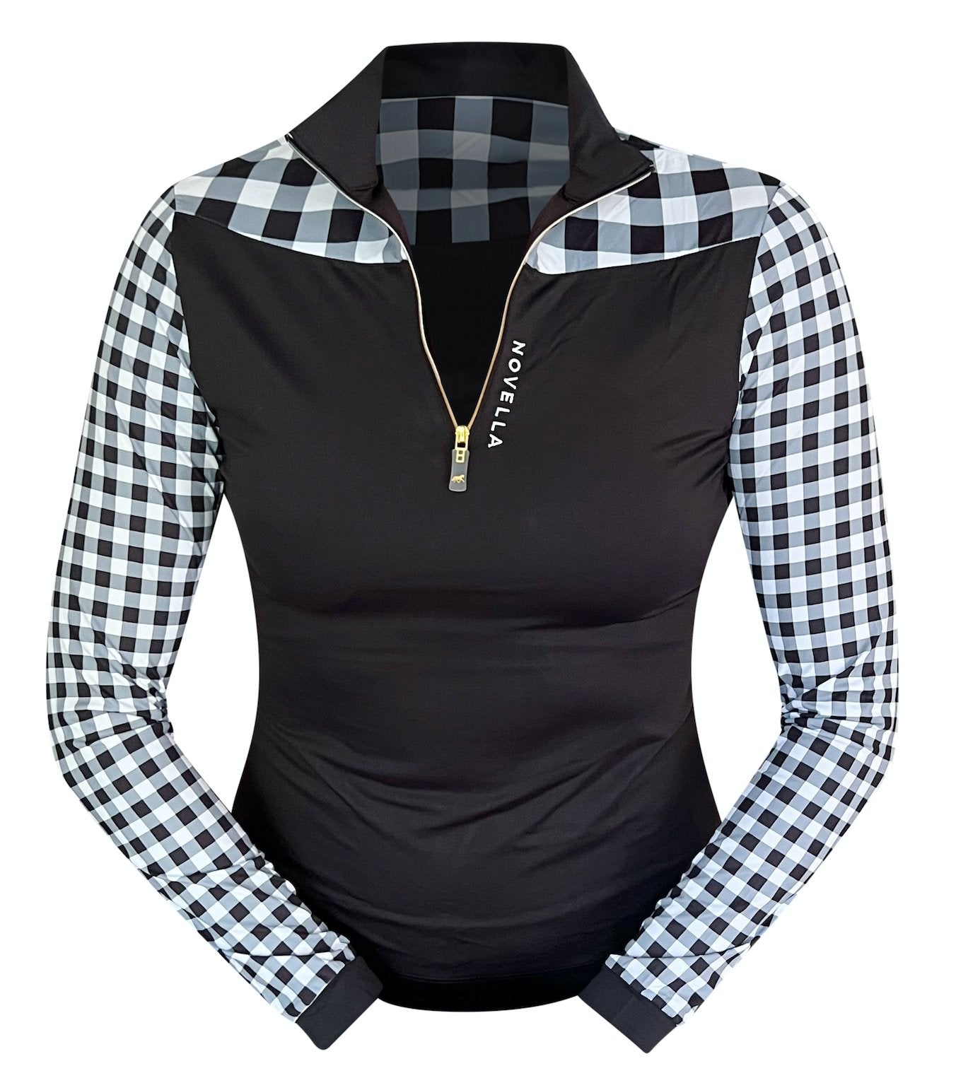 Novella Equestrian 'The Cody' Gingham Riding Shirt - Novella Equestrian - Equiluxe Tack