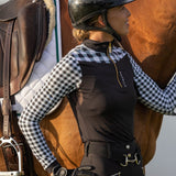 Novella Equestrian 'The Cody' Gingham Riding Shirt - Novella Equestrian - Equiluxe Tack