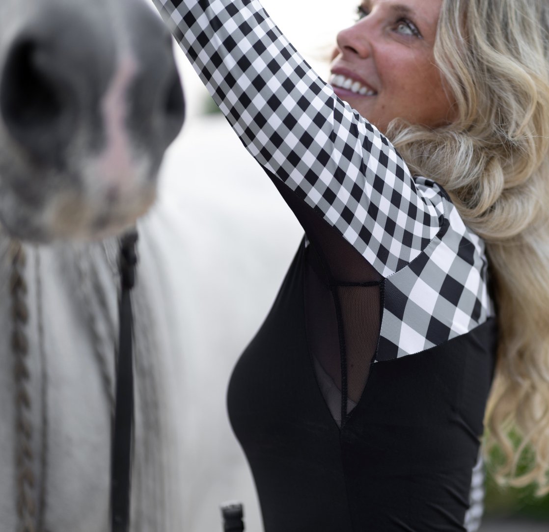 Novella Equestrian 'The Cody' Gingham Riding Shirt - Novella Equestrian - Equiluxe Tack