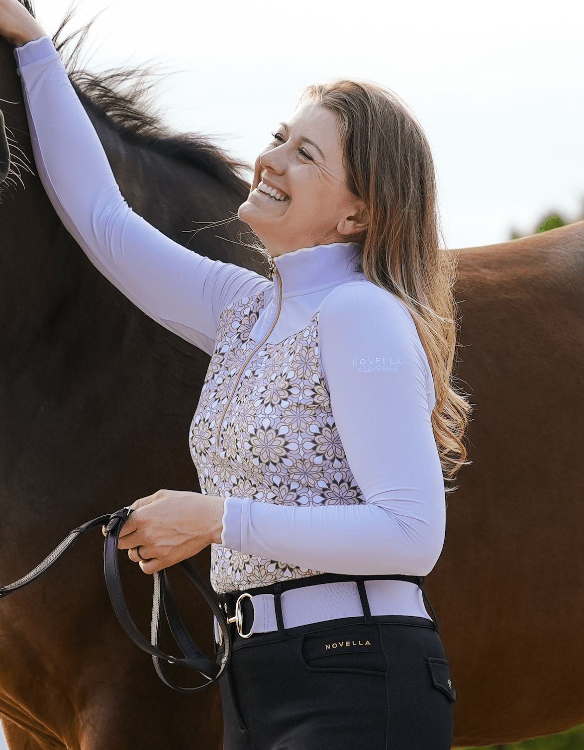 Novella Equestrian The Faith. Long Sleeve Riding Shirt - Equiluxe Tack