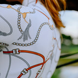 Novella Equestrian "The Junior" White Turtleneck Riding Shirt - Novella Equestrian - Equiluxe Tack