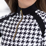 Novella Equestrian 'The Juri' Houndstooth Mid - Weight Riding Shirt - Novella Equestrian - Equiluxe Tack