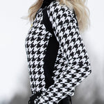 Novella Equestrian 'The Juri' Houndstooth Mid - Weight Riding Shirt - Novella Equestrian - Equiluxe Tack