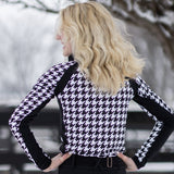 Novella Equestrian 'The Juri' Houndstooth Mid - Weight Riding Shirt - Novella Equestrian - Equiluxe Tack