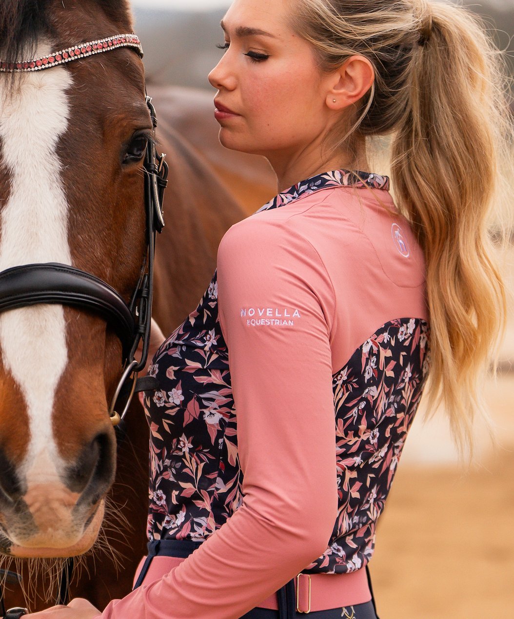 Novella Equestrian 'The Leah' Long Sleeve Riding Shirt - Novella Equestrian - Equiluxe Tack