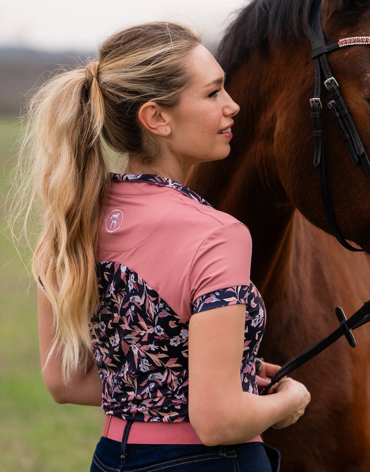 Novella Equestrian 'The Leah' Short Sleeve Riding Shirt - Novella Equestrian - Equiluxe Tack