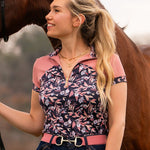 Novella Equestrian 'The Leah' Short Sleeve Riding Shirt - Novella Equestrian - Equiluxe Tack