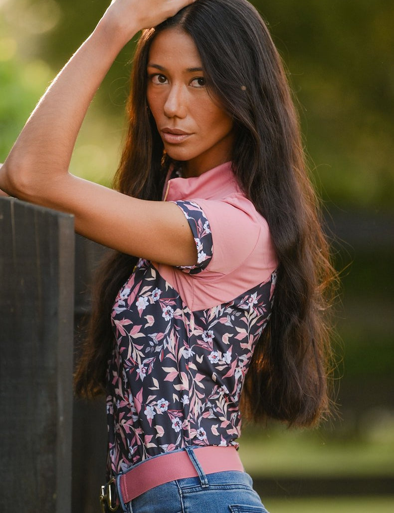 Novella Equestrian "The Leah" Short Sleeve Riding Shirt - Novella Equestrian - Equiluxe Tack