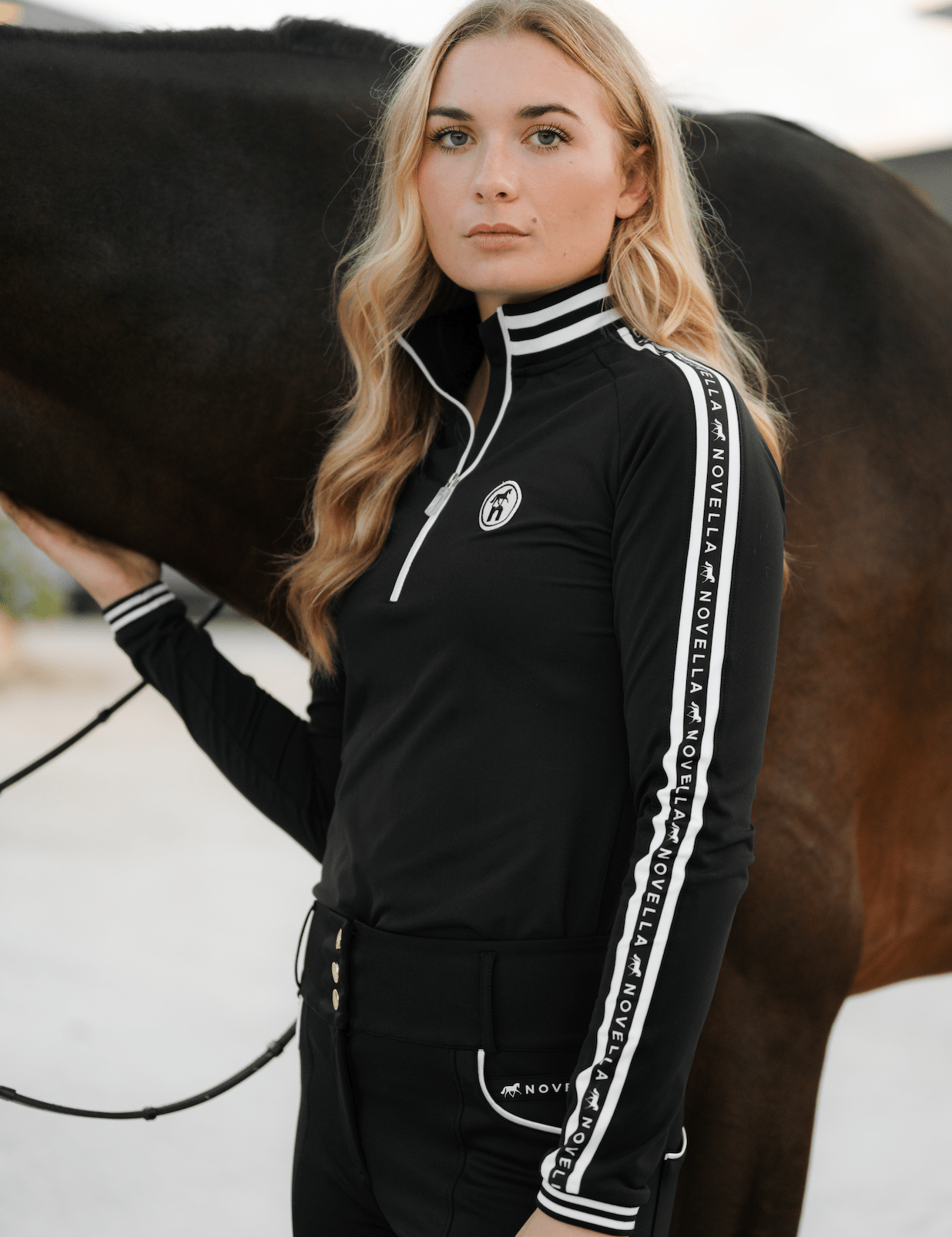 Novella Equestrian 'The Novella Sport' Long Sleeve (Mid - Weight). - Novella Equestrian - Equiluxe Tack