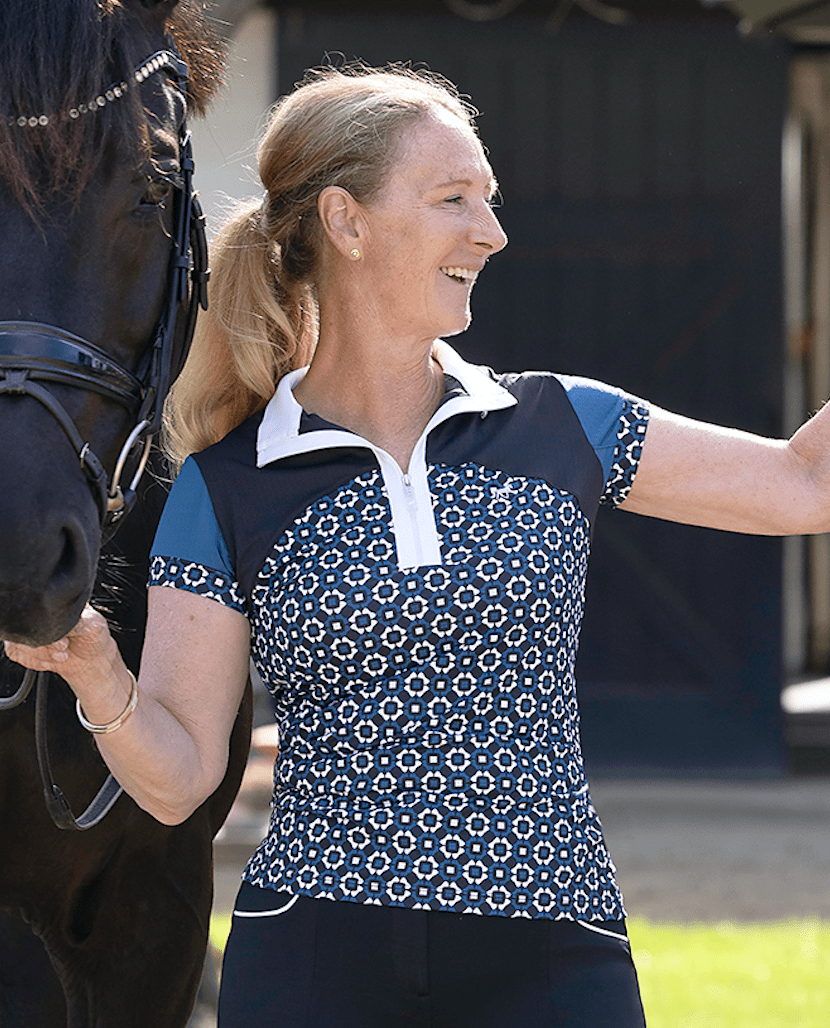 Novella Equestrian "The Sanceo" (Short Sleeve) Riding Shirt - Novella Equestrian - Equiluxe Tack