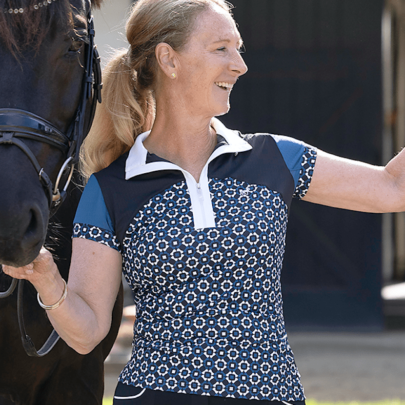 Novella Equestrian "The Sanceo" (Short Sleeve) Riding Shirt - Novella Equestrian - Equiluxe Tack