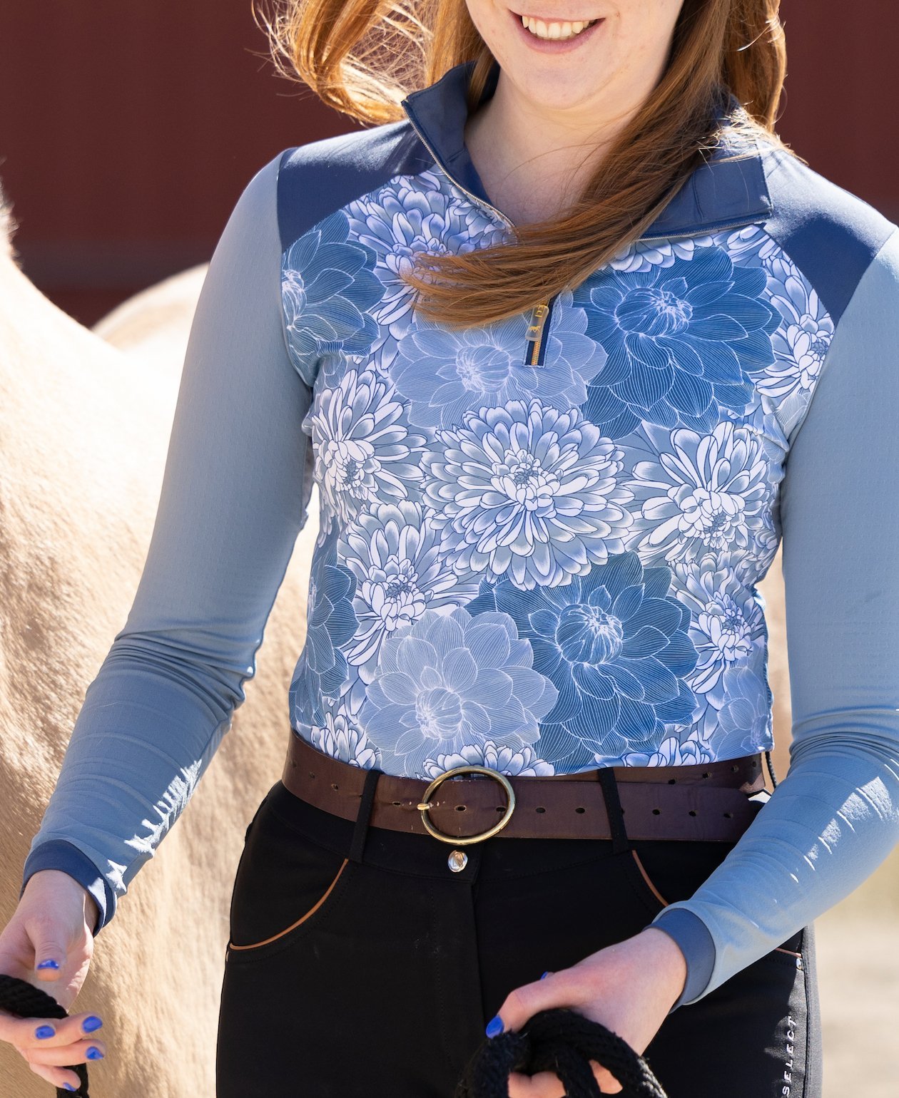 Novella 'The Beni' Long Sleeve Riding Shirt - ShopNovella - Equiluxe Tack