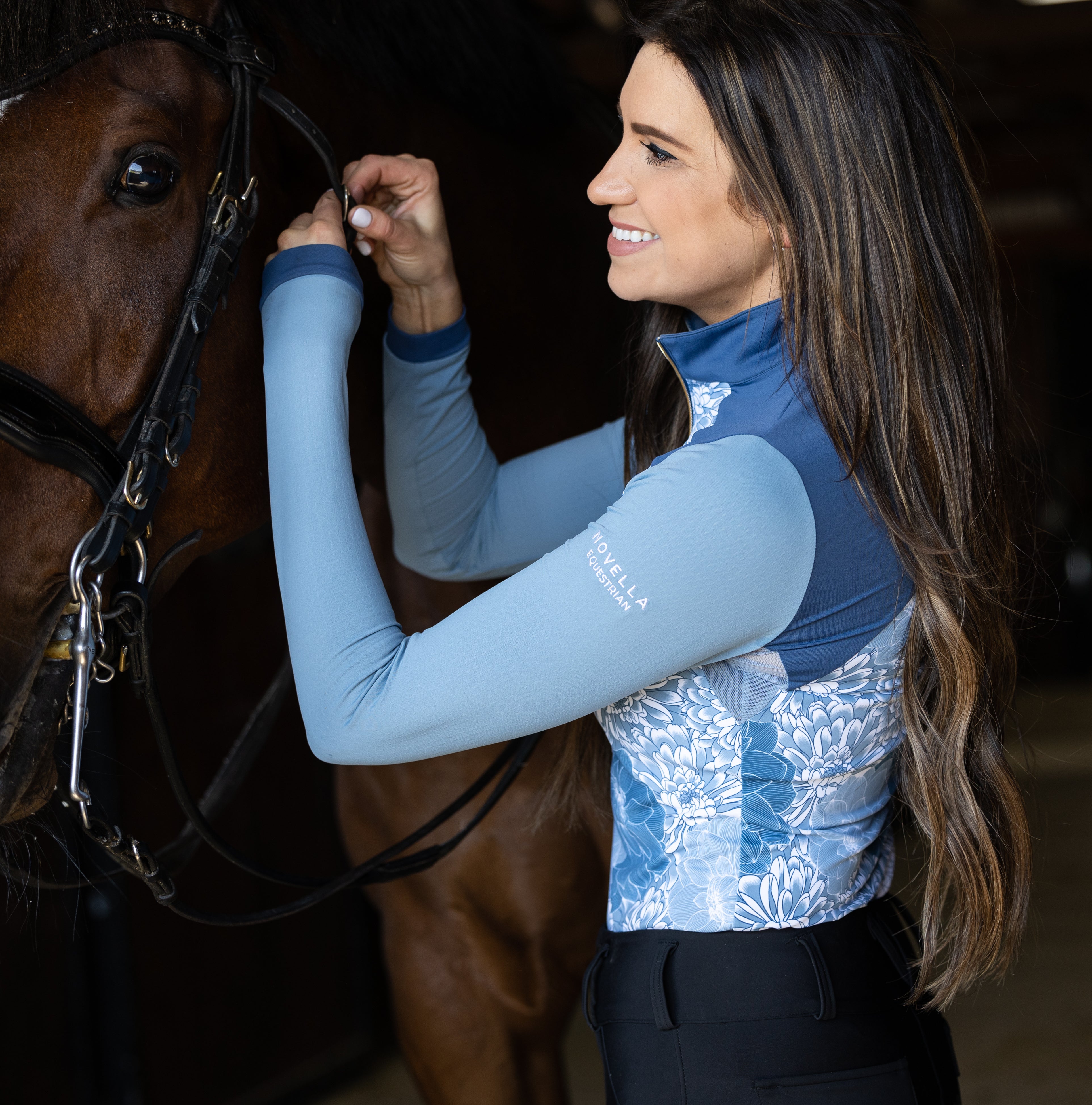 Novella 'The Beni' Long Sleeve Riding Shirt - ShopNovella - Equiluxe Tack