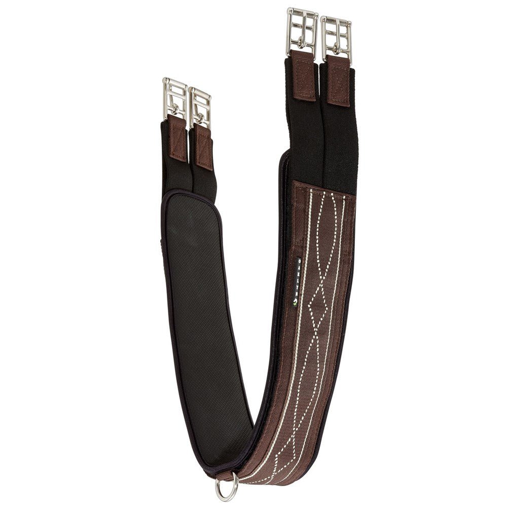 Oaklyn Terra Girth with Fancy White Stitch - Equiluxe Tack - Equiluxe Tack