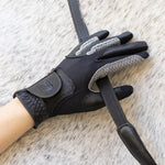 Oil - Tac Coppertech Leather Premium Riding Glove in Black - CorrectConnect - Equiluxe Tack