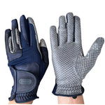 Oil - Tac Coppertech Leather Premium Riding Glove in Navy - CorrectConnect - Equiluxe Tack