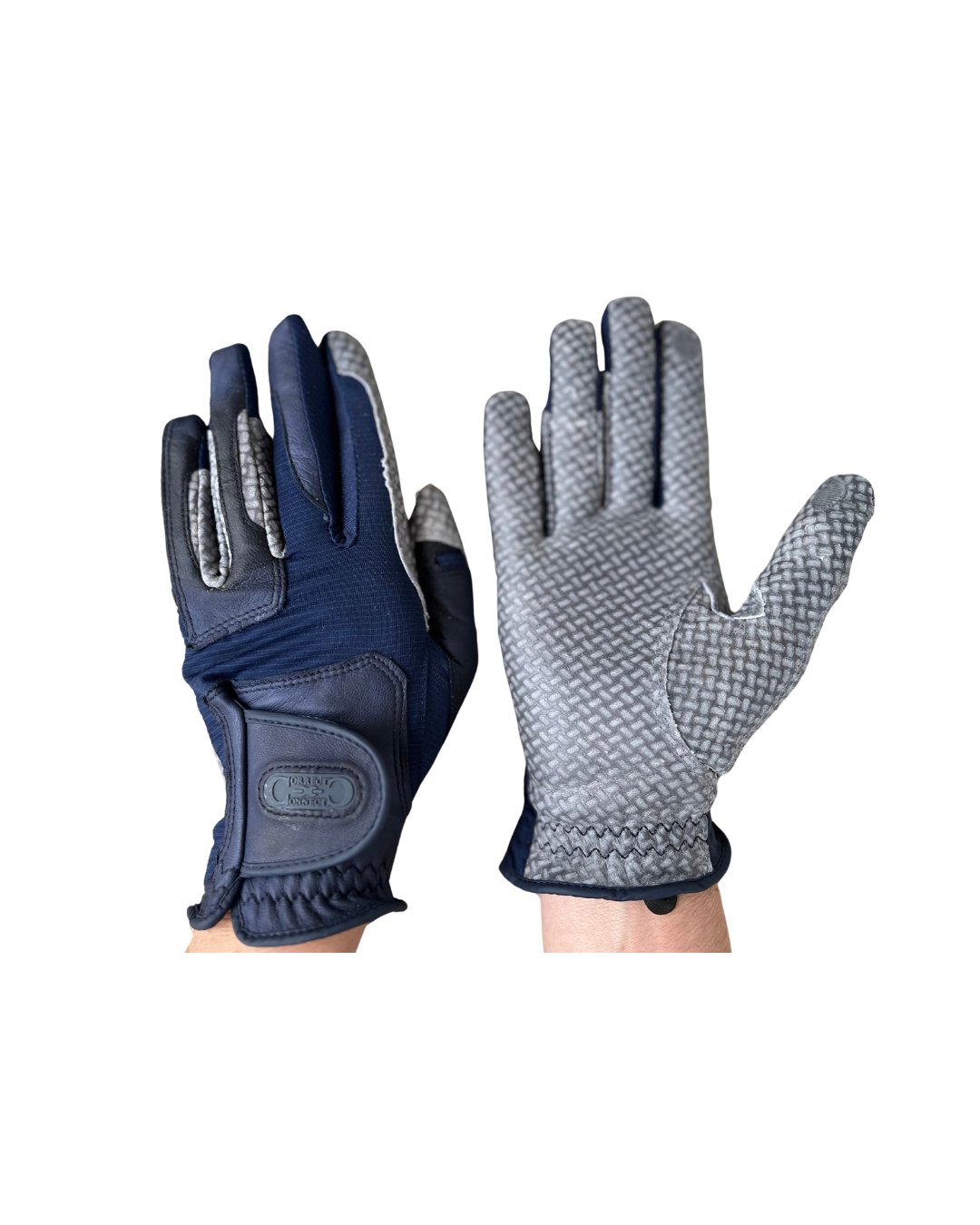 Oil - Tac Coppertech Leather Premium Riding Glove in Navy - CorrectConnect - Equiluxe Tack