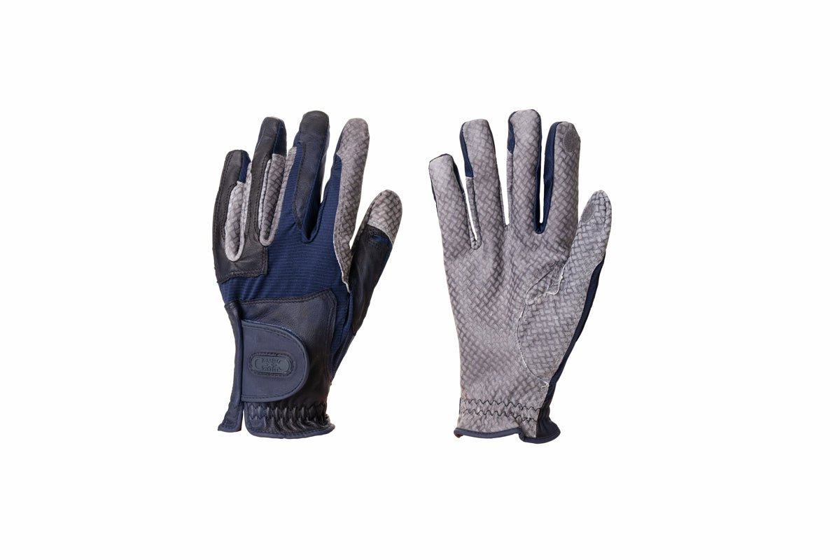 Oil - Tac Coppertech Leather Premium Riding Glove in Navy - CorrectConnect - Equiluxe Tack