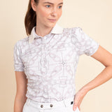 Olivia Polo - Shirt Short Sleeve | Chainlink Print | Bloom - Rönner - Equiluxe Tack