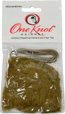 One Knot Horse Riding Hair Net, Medium, Medium Brown - One Knot - Equiluxe Tack