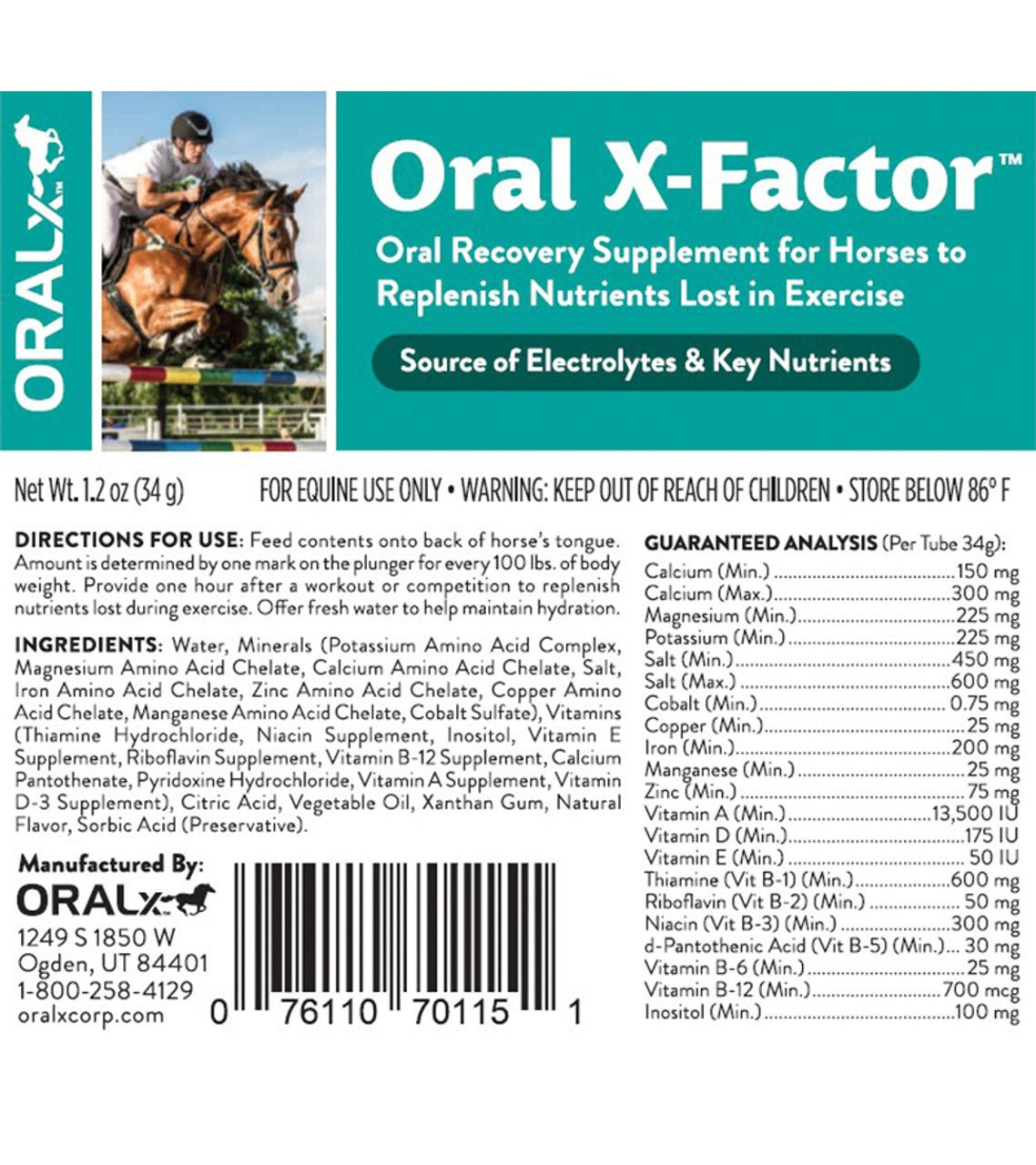 Oralx™ Oral X - Factor™ 34 Grams - Oralx - Equiluxe Tack