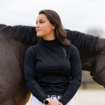 Patton Side Zip Pullover - Black - Ellany - Equiluxe Tack