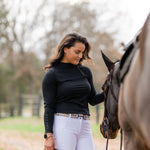 Patton Side Zip Pullover - Black - Ellany - Equiluxe Tack