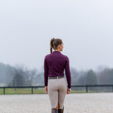 Patton Side Zip Pullover - Bordeaux - Ellany - Equiluxe Tack