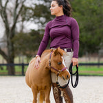 Patton Side Zip Pullover - Bordeaux - Ellany - Equiluxe Tack