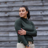 Patton Side Zip Pullover - Forest - Ellany - Equiluxe Tack