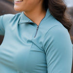 Patton Side Zip Pullover - Ocean - Ellany - Equiluxe Tack