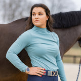 Patton Side Zip Pullover - Ocean - Ellany - Equiluxe Tack