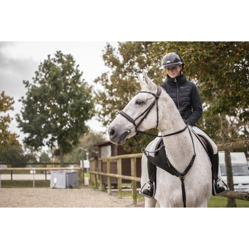 Pénélope Bip Plain Elastic Martingale Attachment - Black - Pénélope - Equiluxe Tack