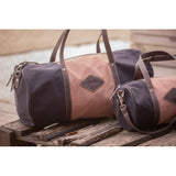 Pénélope Canvas Bowl Bag Large Model - Pink & Black - Pénélope - Equiluxe Tack