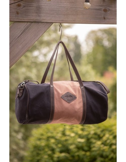 Pénélope Canvas Bowl Bag Large Model - Pink & Black - Pénélope - Equiluxe Tack