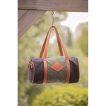 Pénélope Canvas Bowl Bag Medium Model - Khaki & Black - Pénélope - Equiluxe Tack