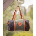 Pénélope Canvas Bowl Bag Medium Model - Khaki & Black - Pénélope - Equiluxe Tack