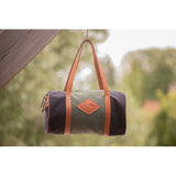 Pénélope Canvas Bowl Bag Medium Model - Khaki & Black - Pénélope - Equiluxe Tack