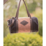 Pénélope Canvas Bowl Bag Medium Model - Pink & Black - Pénélope - Equiluxe Tack