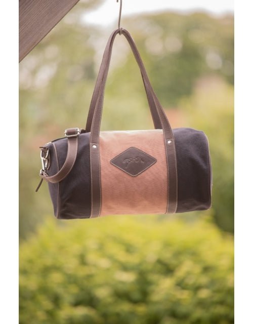 Pénélope Canvas Bowl Bag Medium Model - Pink & Black - Pénélope - Equiluxe Tack