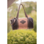 Pénélope Canvas Bowl Bag Medium Model - Pink & Black - Pénélope - Equiluxe Tack