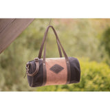 Pénélope Canvas Bowl Bag Medium Model - Pink & Black - Pénélope - Equiluxe Tack