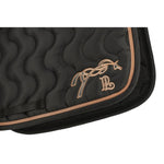 Pénélope Classic Point Sellier Saddle Pad - Black & Caramel - Pénélope - Equiluxe Tack