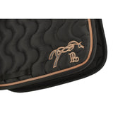 Pénélope Classic Point Sellier Saddle Pad - Black & Caramel - Pénélope - Equiluxe Tack