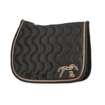 Pénélope Classic Point Sellier Saddle Pad - Black & Caramel - Pénélope - Equiluxe Tack