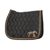 Pénélope Classic Point Sellier Saddle Pad - Black & Caramel - Pénélope - Equiluxe Tack