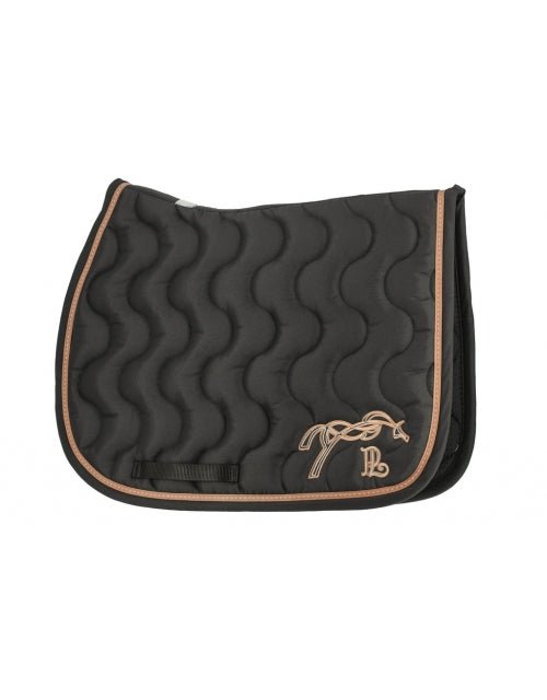 Pénélope Classic Point Sellier Saddle Pad - Black & Caramel - Pénélope - Equiluxe Tack