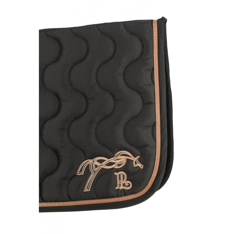 Pénélope Classic Point Sellier Saddle Pad - Black & Caramel - Pénélope - Equiluxe Tack