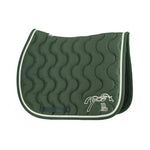 Pénélope Classic Point Sellier Saddle Pad - Dark Green & Green - Pénélope - Equiluxe Tack